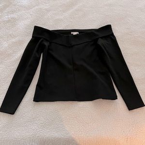 H&M off the shoulder black top